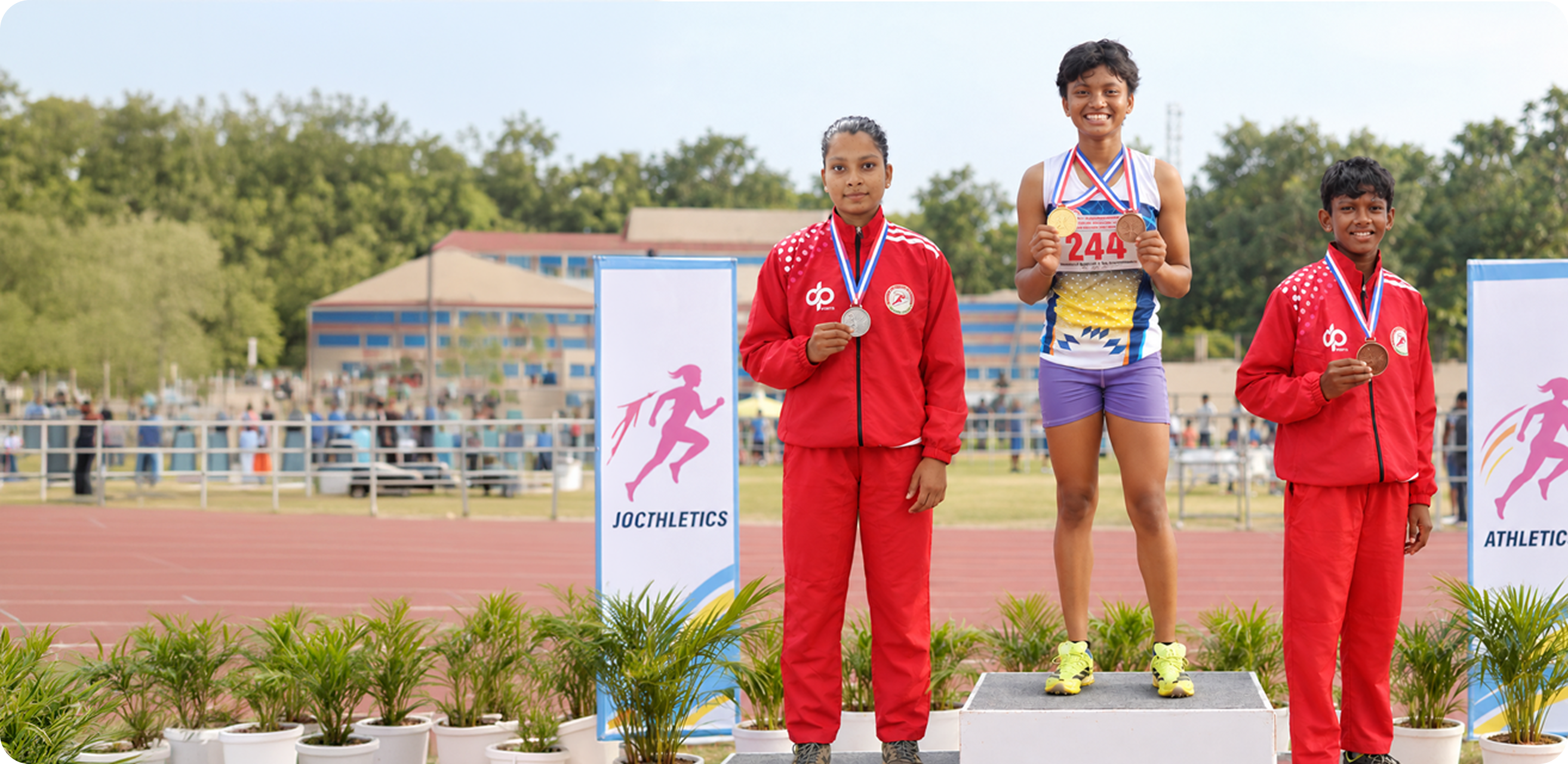 Rural India athletes at the starting line