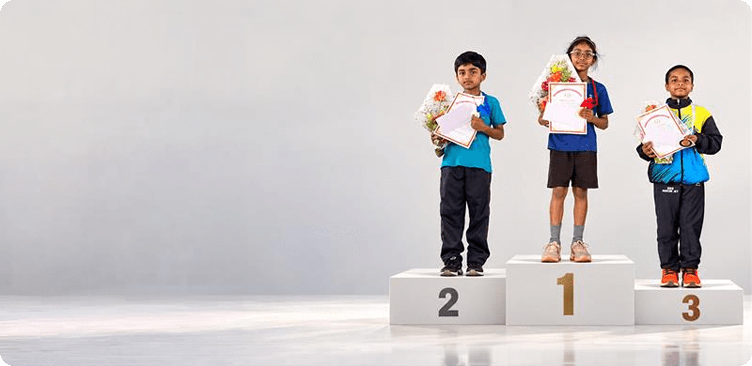 Rural India athletes at the starting line
